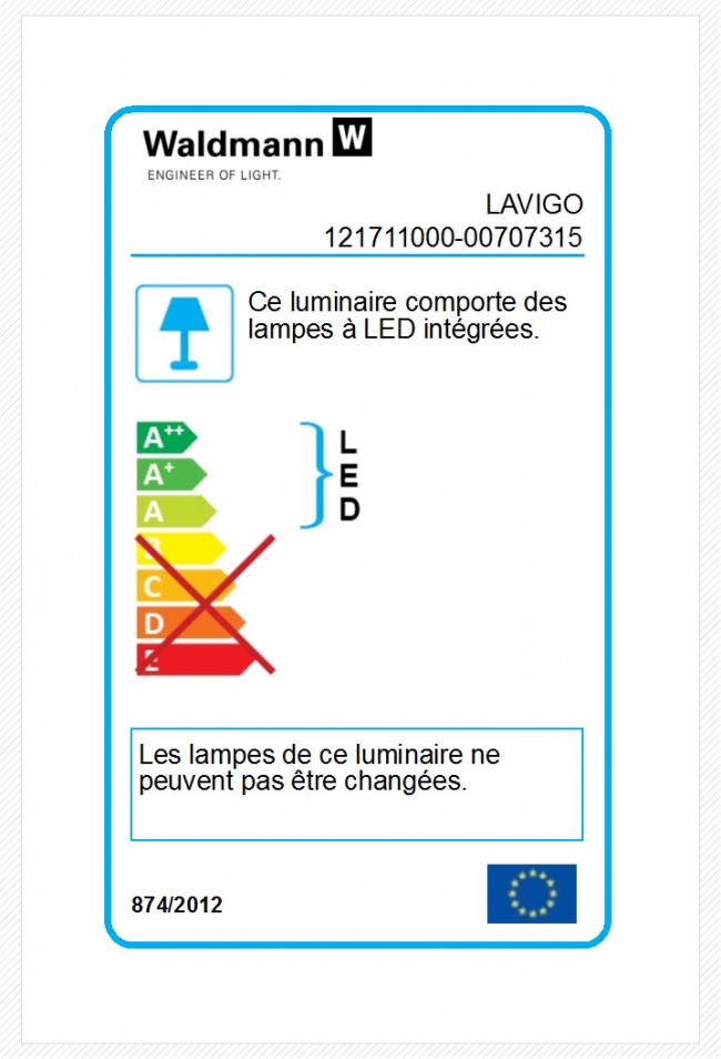 Waldmann LAVIGO Twin-T - lampadaire LED