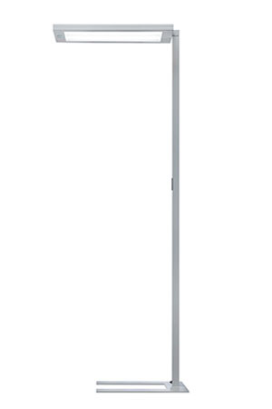 Lampadaire LED Waldmann LAVIGO DPS 288 gris argent réglable