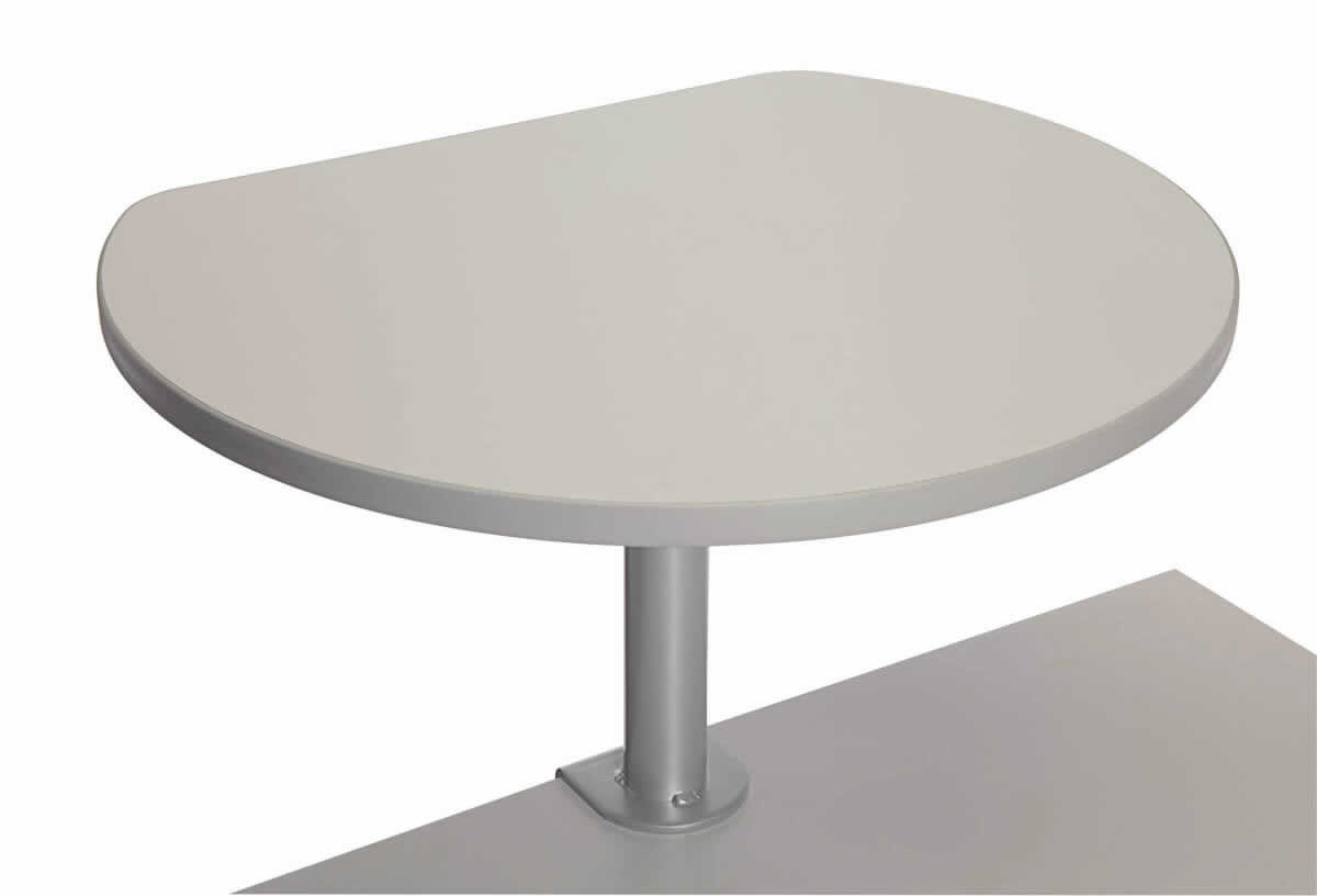 Table haute sur pince finition Gris