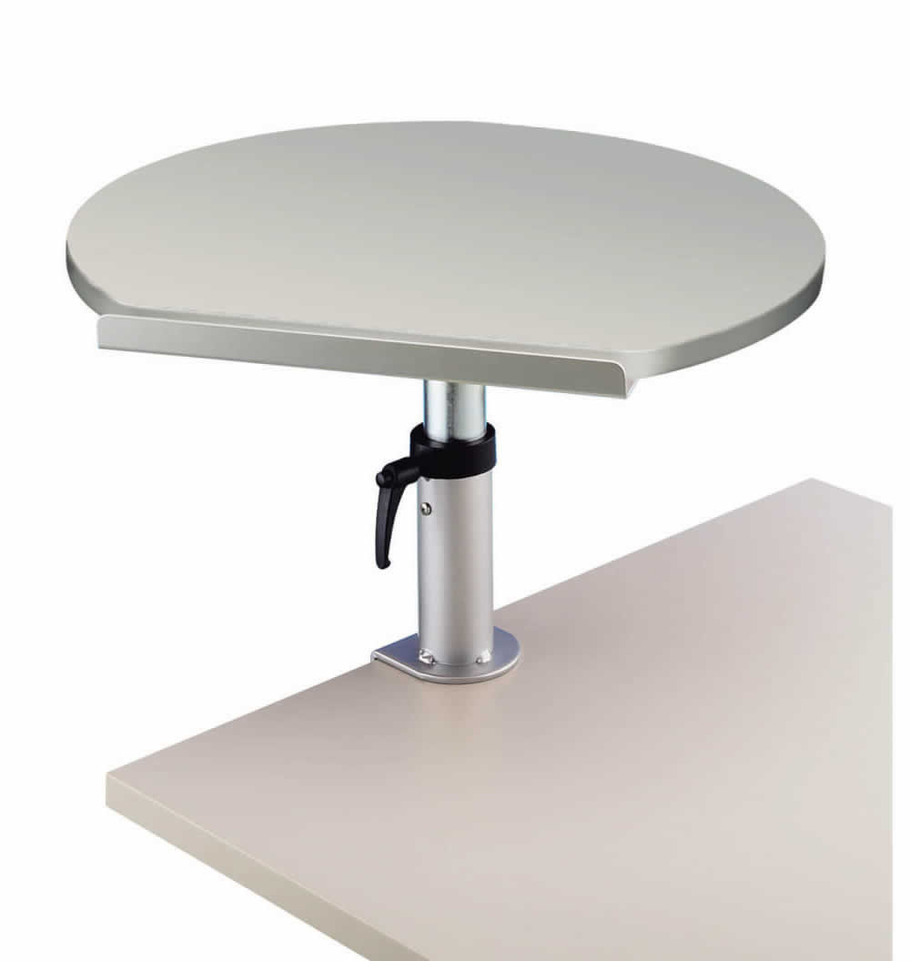 Table ergonomique Gris sur pince