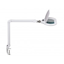 Lampe loupe LED 17 cm réglable avec pince