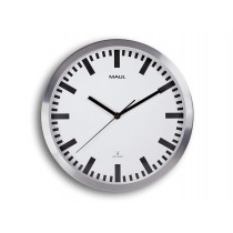 Grande horloge murale radio-pilotée 30 cm métal