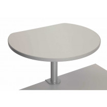 Table haute sur pince finition Gris