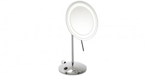 Miroir grossissant x3 sur pied LED 