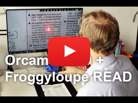 Télé-agrandisseur parlant FROGGYLOUPE READ